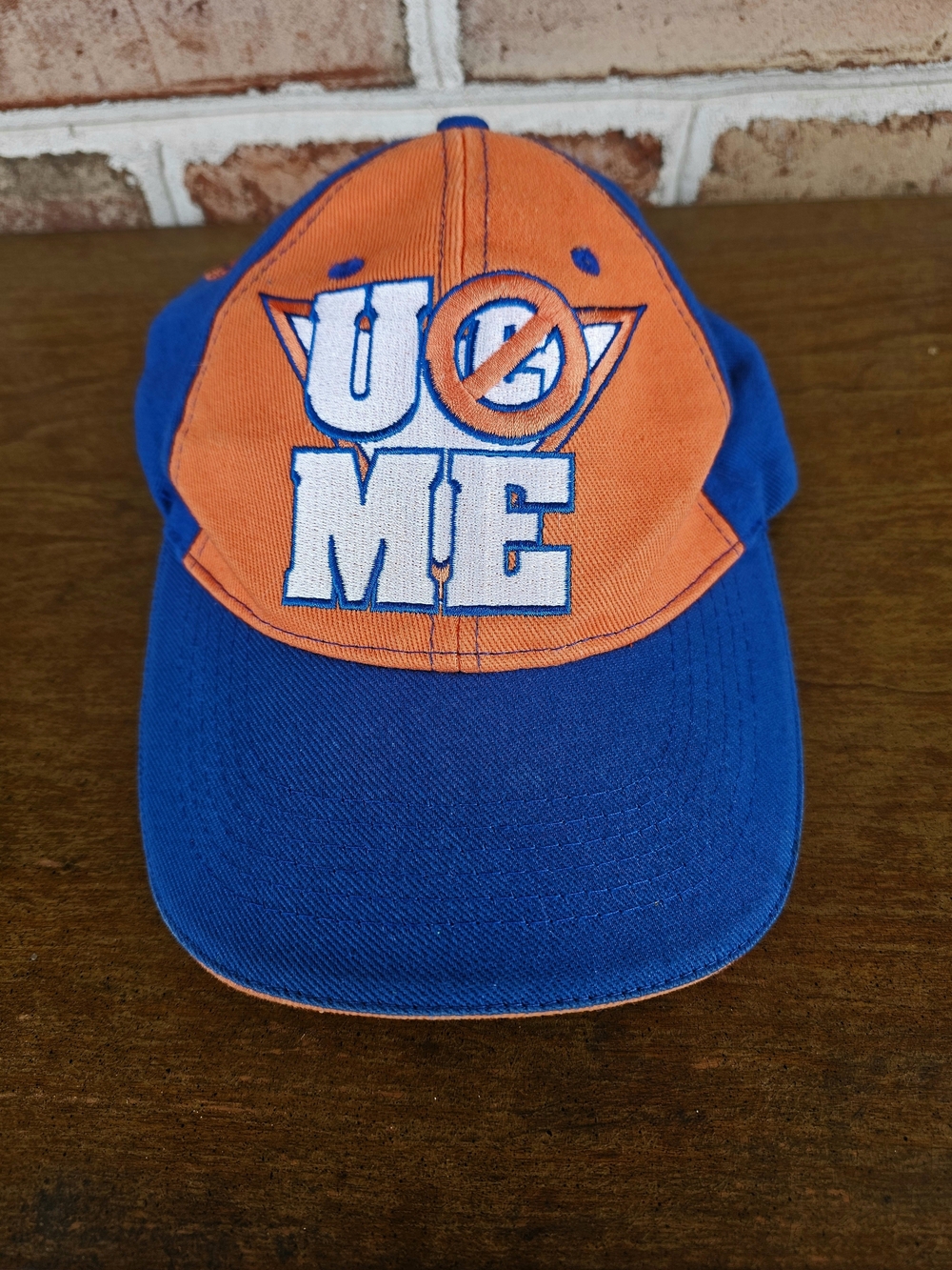 WWE Orange and Blue 'U O ME' Baseball Cap